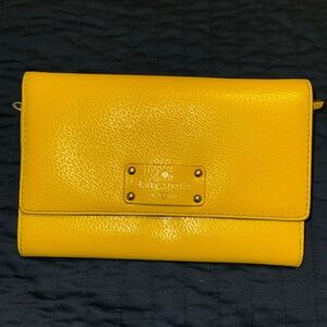 Yellow leather Kate Spade New York Natalie Wellesy Strap: Not Included